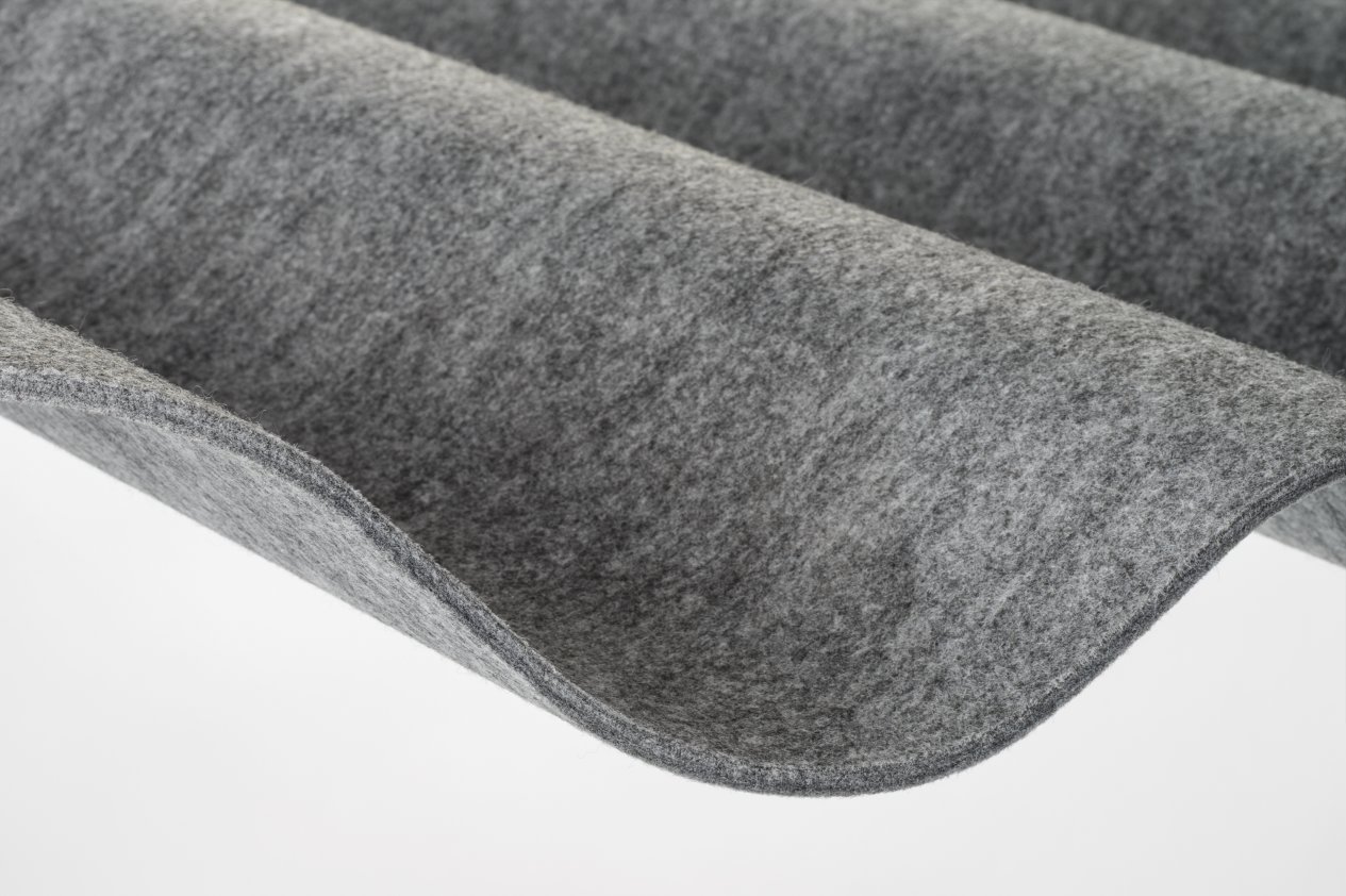 Объемная войлочная панель ЧИПСЫ (onde pet felt devorm) 1309