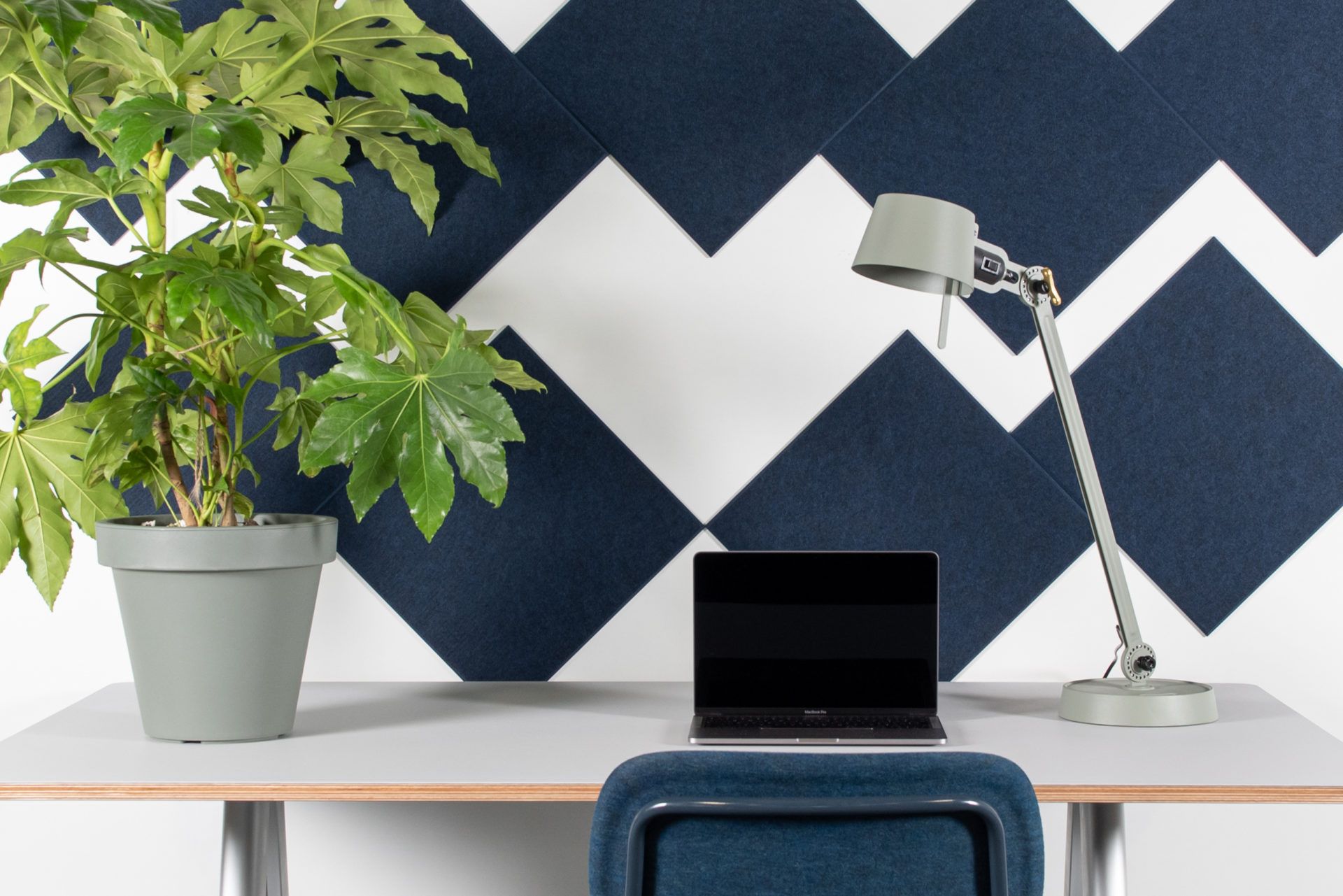 Стеновые войлочные панели КВАДРАТ (Plain PET Felt Tiles Large, Refelt) 1102