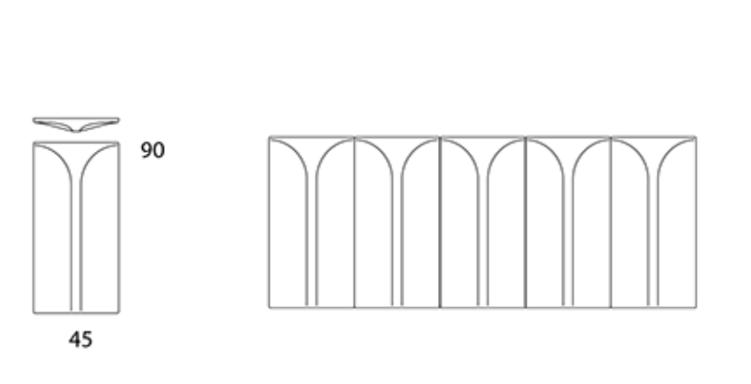 Объемная панель Арка (blastation ARC) 1308